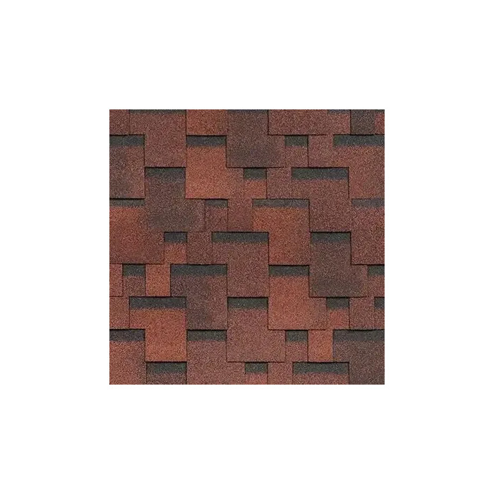 Гибкая черепица однослойная Технониколь Шинглас Финская Аккорд Красный